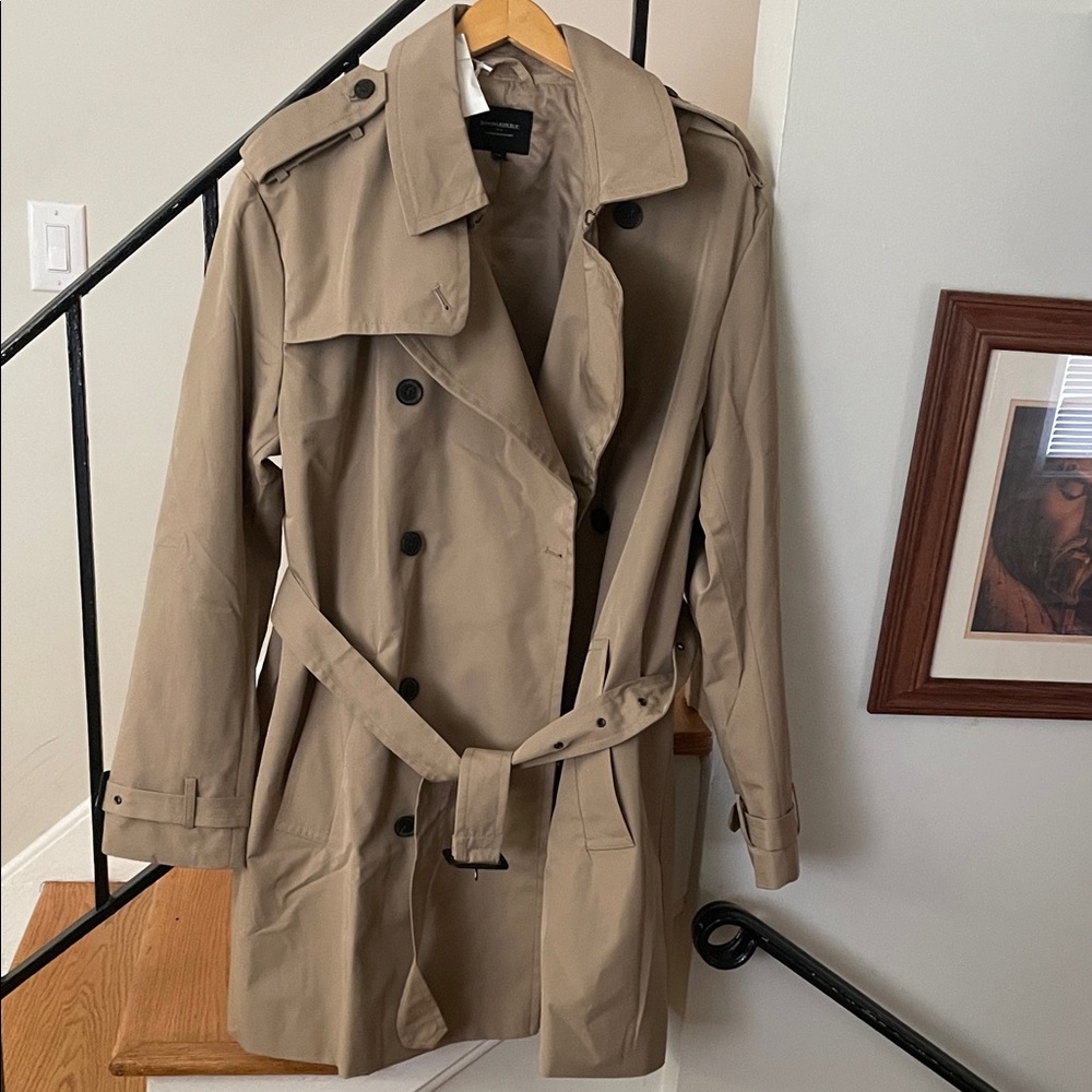 Banana Republic Beige Water-Resistant Coat
